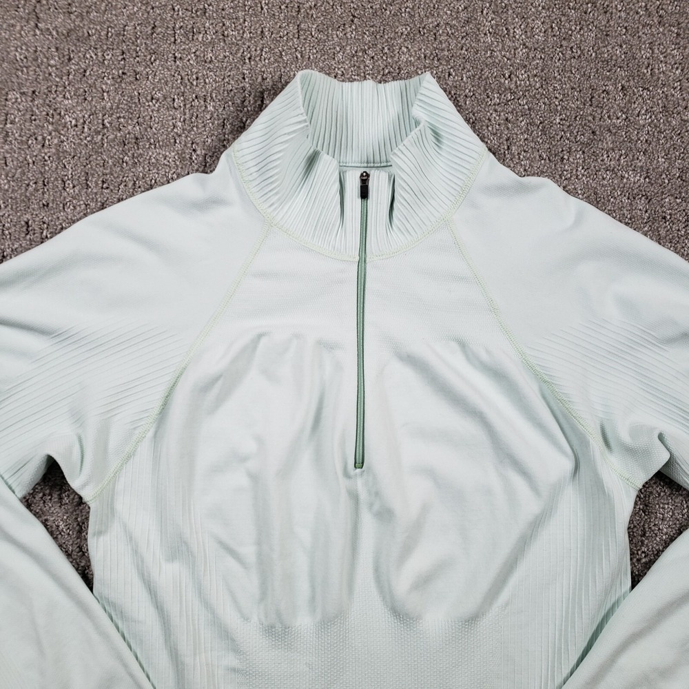 Vintage Patagonia Womens (L) Green Y2k Capilene Midweight Zip-Neck Base Layer - Picture 2 of 14